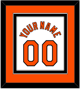 Baltimore Name & Number - Home White (2004-2008) - Double Mat 2