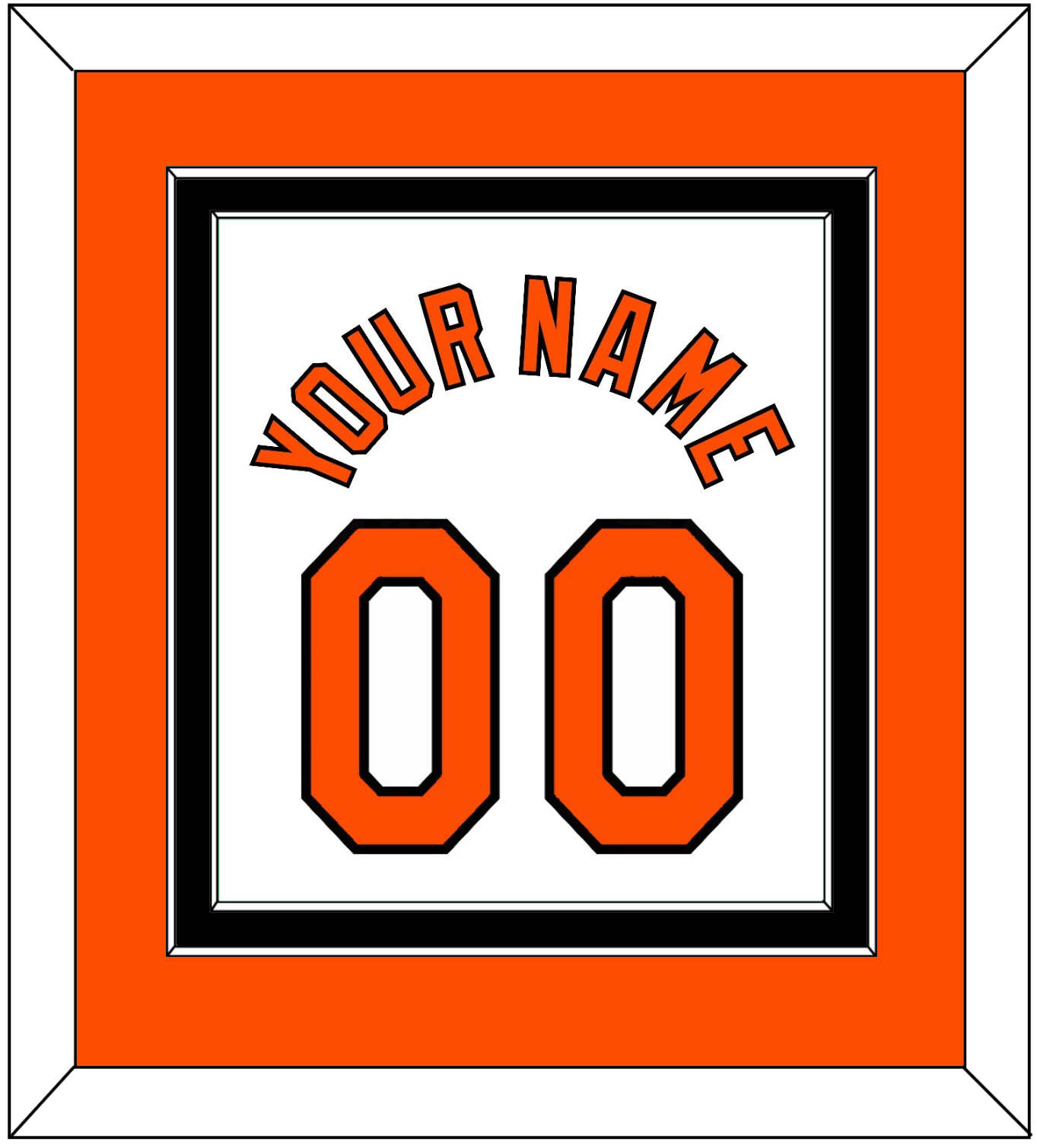 Baltimore Name & Number - Home White (1971-1977) - Signature Tier 2