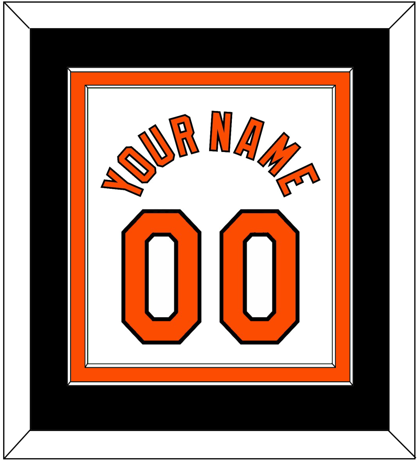 Baltimore Name & Number - Home White (1971-1977) - Signature Tier 3