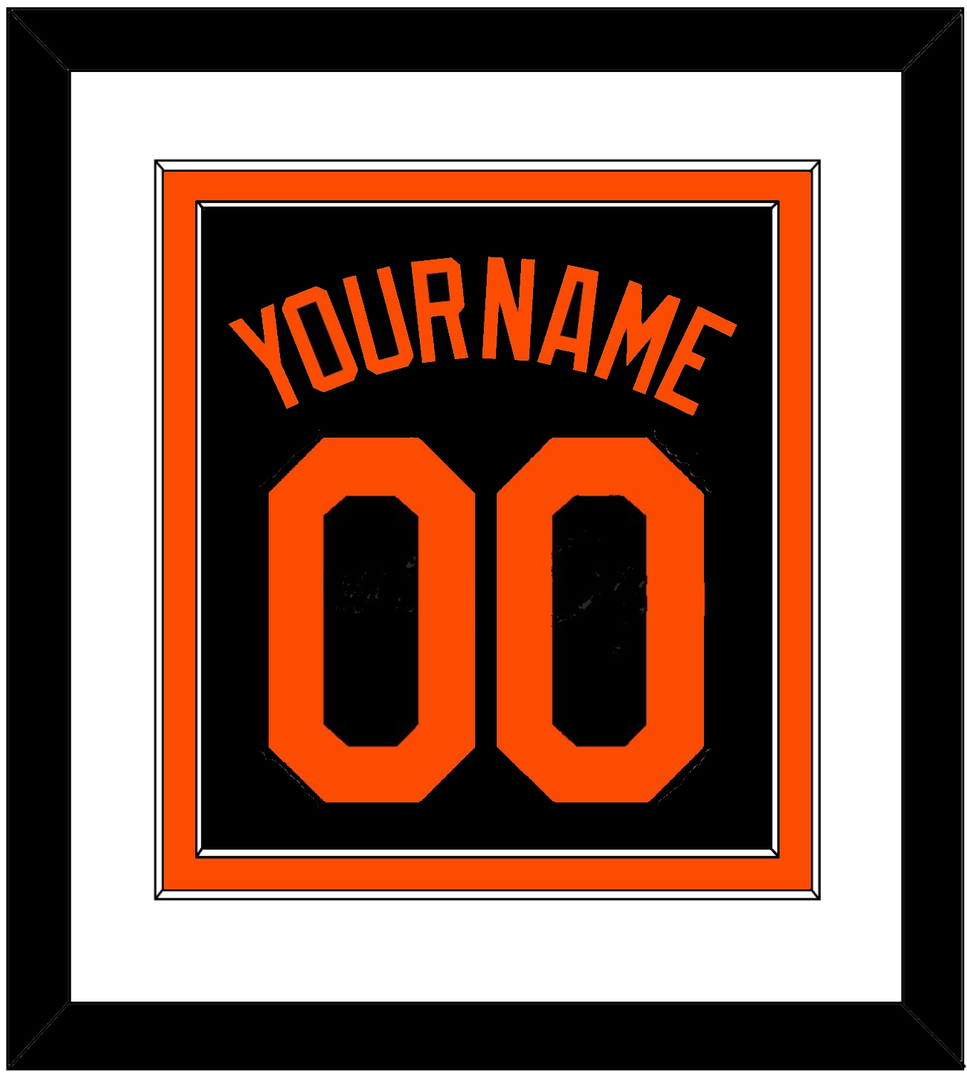 Baltimore Name & Number - Alternate Black - Signature Tier 1