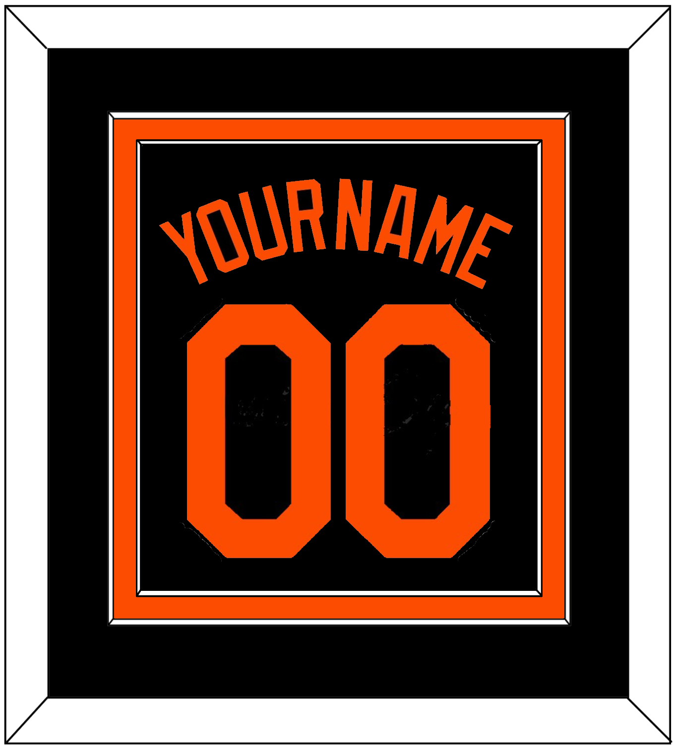 Baltimore Name & Number - Alternate Black - Signature Tier 2