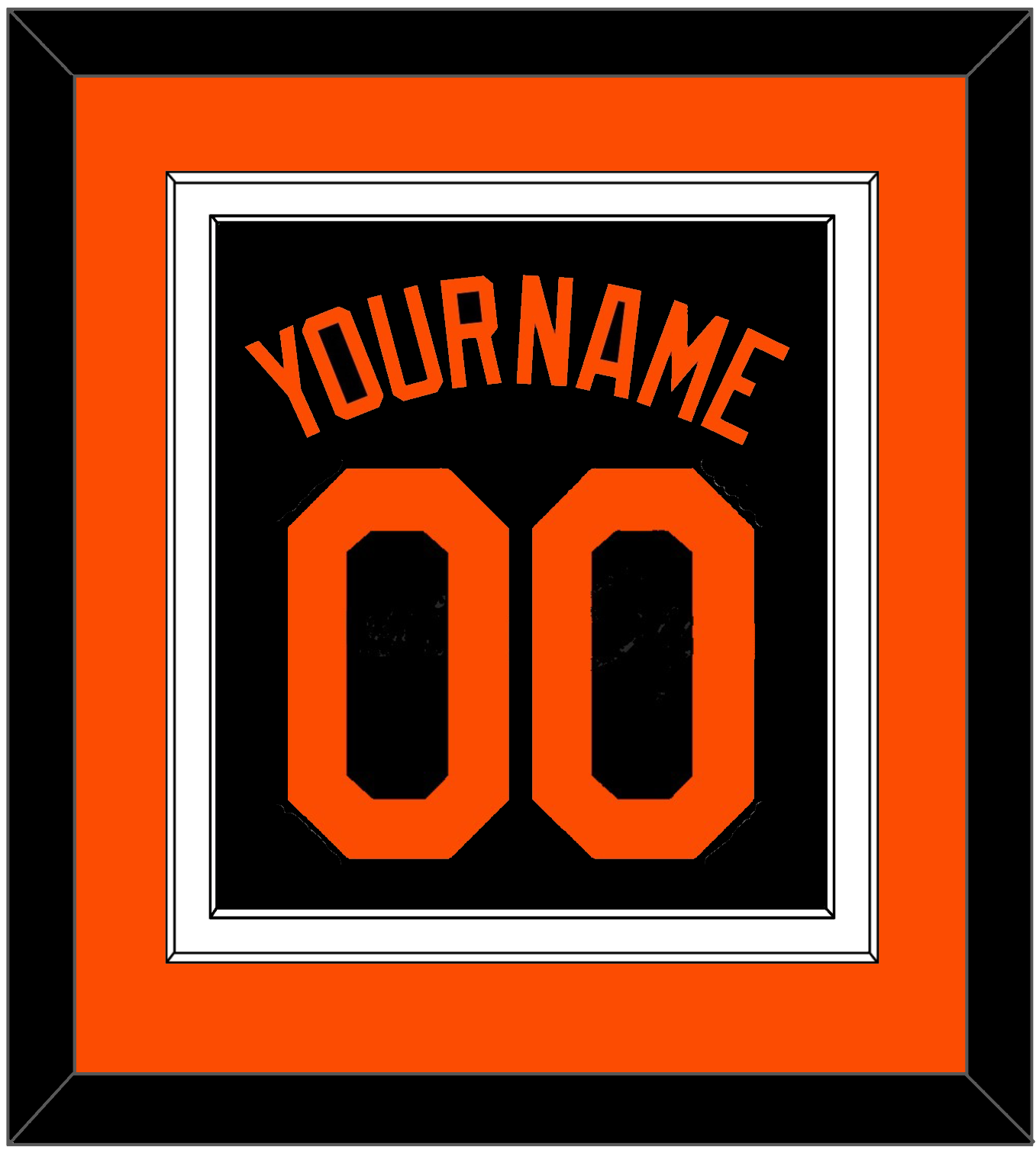 Baltimore Name & Number - Alternate Black - Signature Tier 3