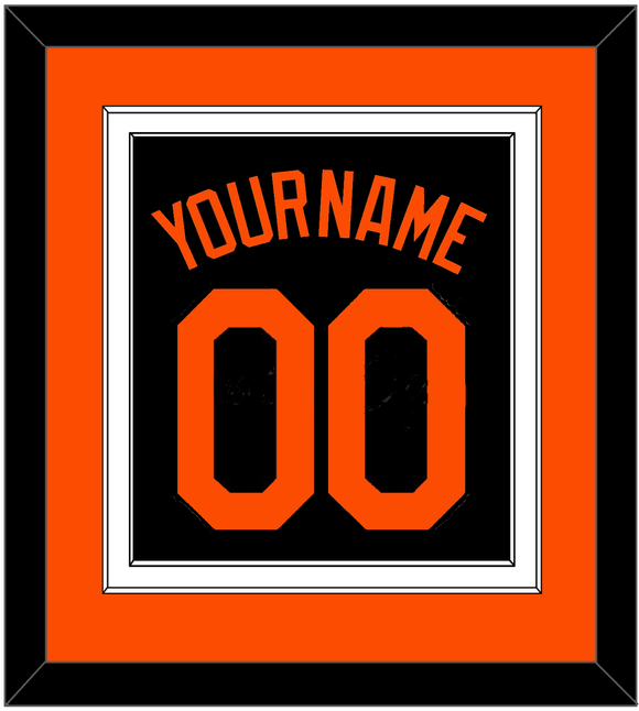 Baltimore Name & Number - Alternate Black - Double Mat 3