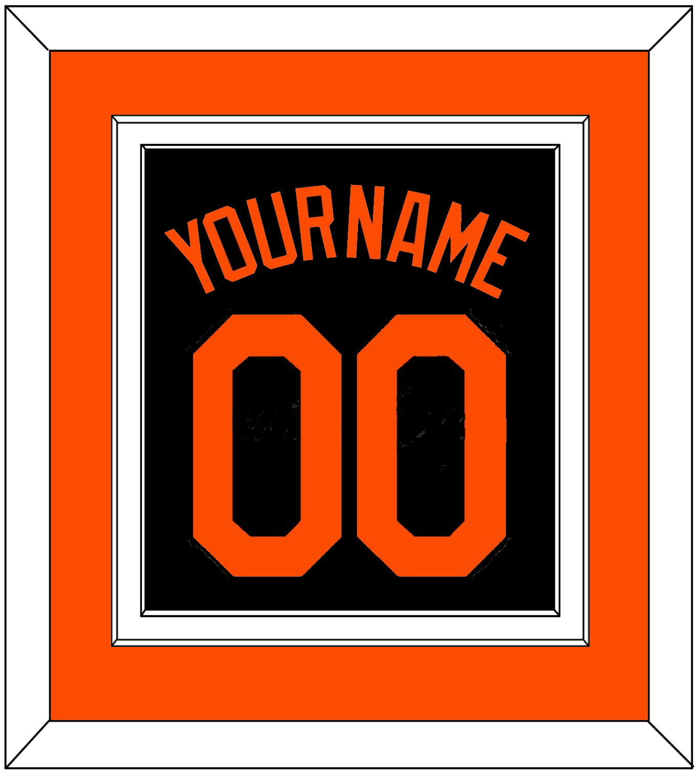 Baltimore Name & Number - Alternate Black - Signature Tier 3