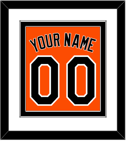 Baltimore Name & Number - Alternate Orange - Signature Tier 1