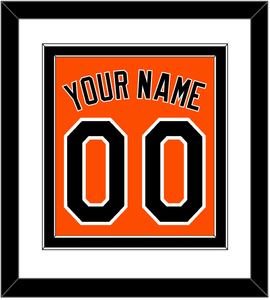 Baltimore Name & Number - Alternate Orange - Double Mat 1