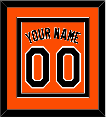Baltimore Name & Number - Alternate Orange - Signature Tier 2