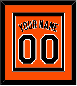 Baltimore Name & Number - Alternate Orange - Double Mat 2