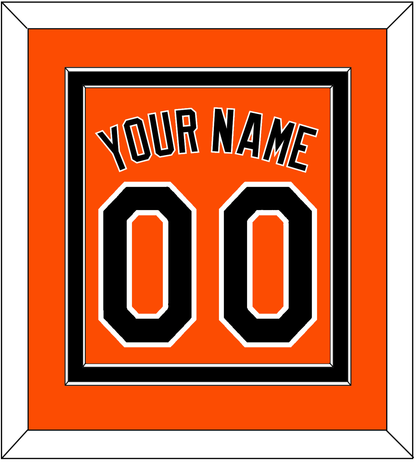 Baltimore Name & Number - Alternate Orange - Signature Tier 2