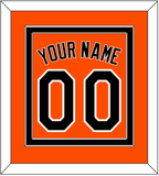 Baltimore Name & Number - Alternate Orange - Double Mat 2