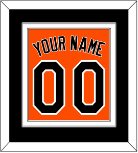 Baltimore Name & Number - Alternate Orange - Double Mat 3