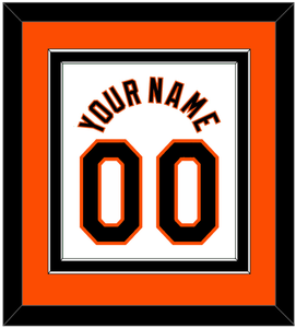 Baltimore Name & Number - Home White (1998-2003) - Double Mat 2