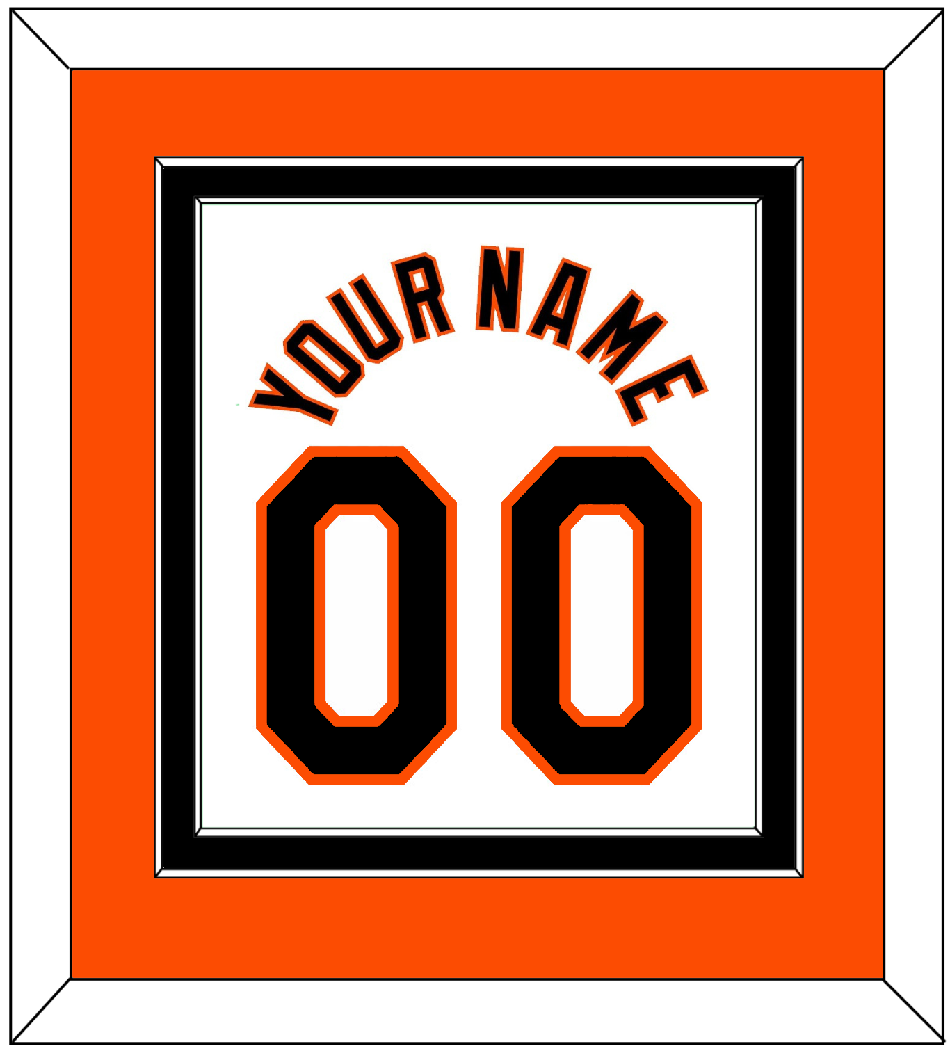 Baltimore Name & Number - Home White (1998-2003) - Signature Tier 2
