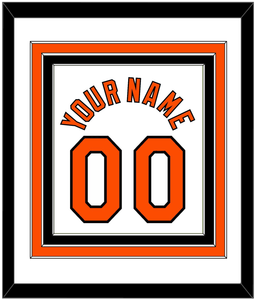 Baltimore Name & Number - Home White (1971-1977) - Triple Mat 1