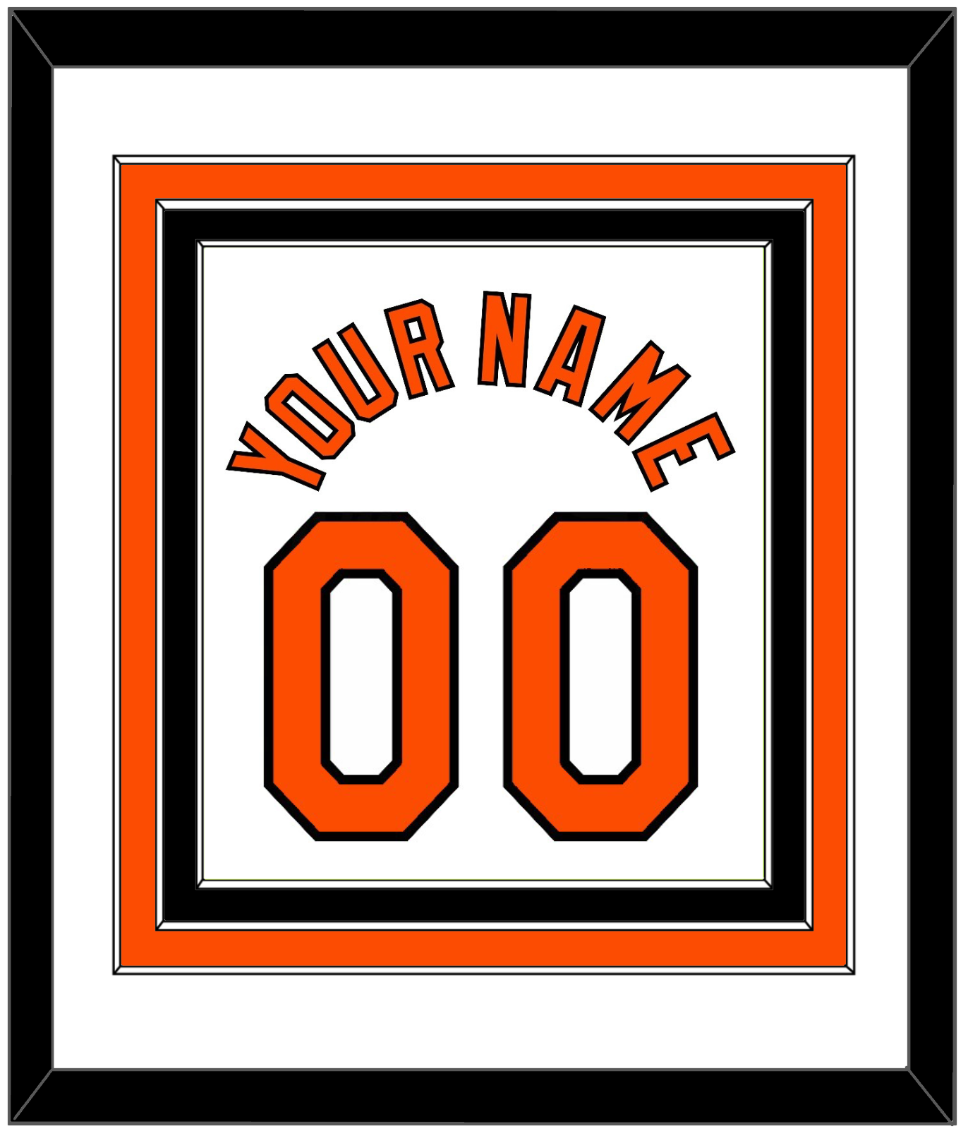 Baltimore Name & Number - Home White - Premier Tier 1