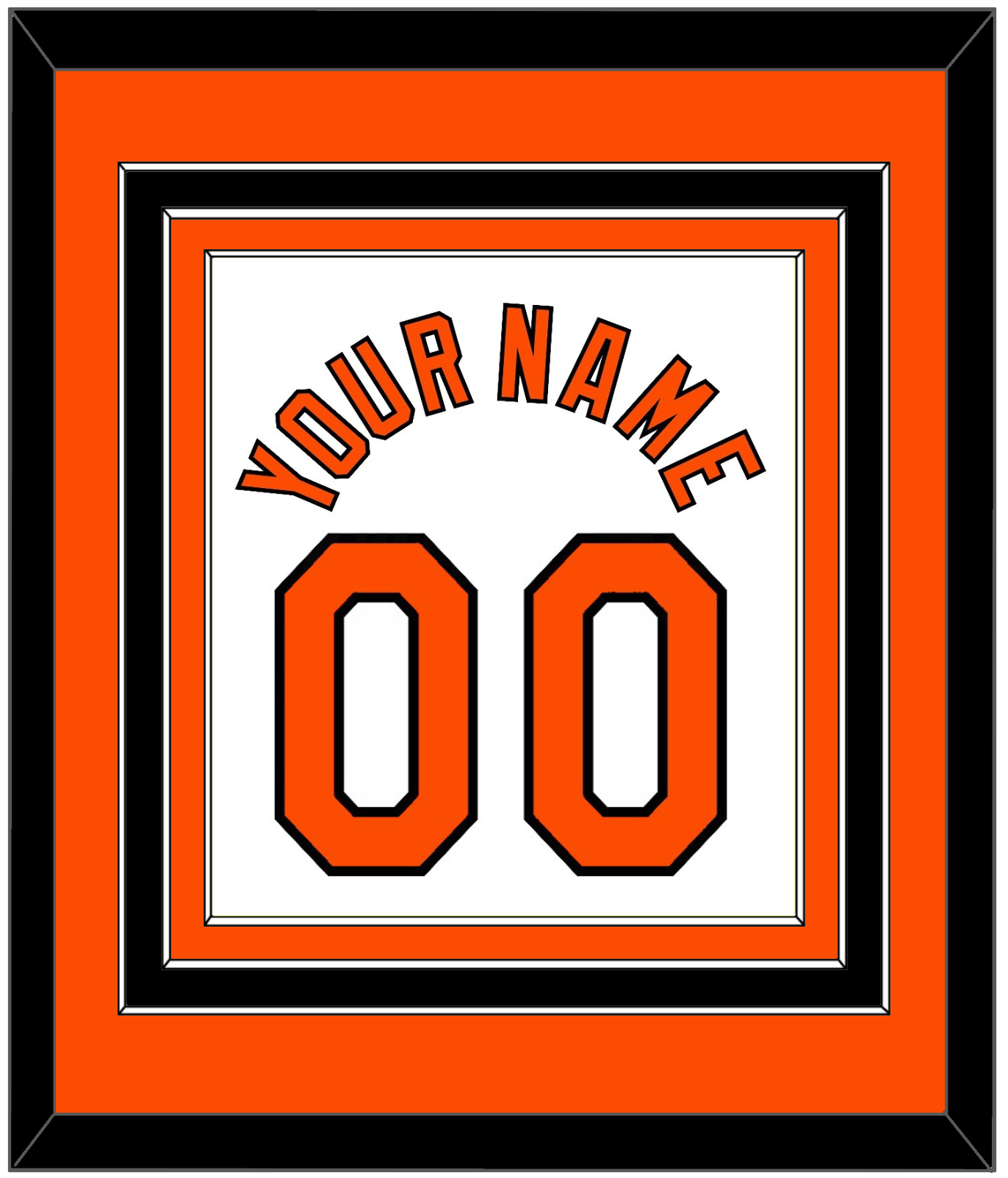 Baltimore Name & Number - Home White (1971-1977) - Premier Tier 2