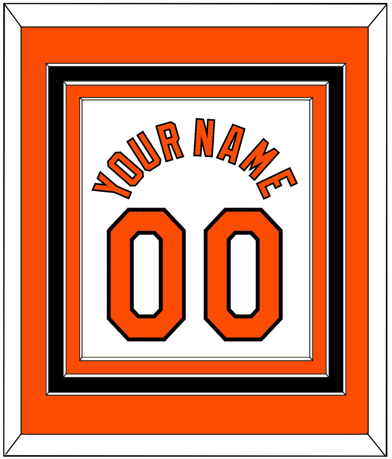 Baltimore Name & Number - Home White - Premier Tier 2