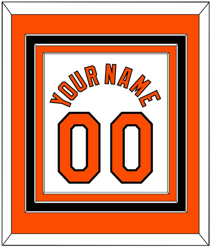 Baltimore Name & Number - Home White - Premier Tier 2