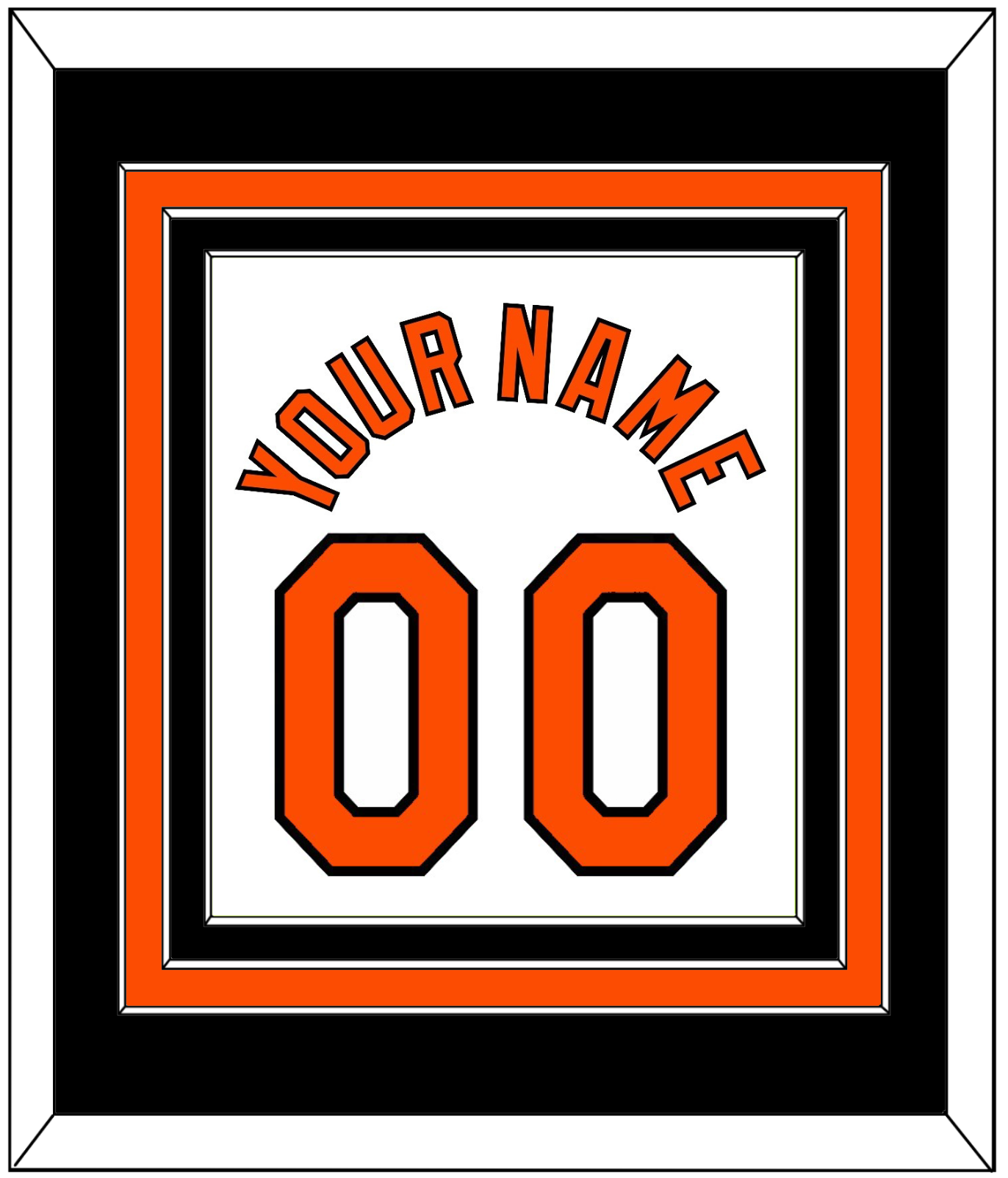 Baltimore Name & Number - Home White - Premier Tier 3
