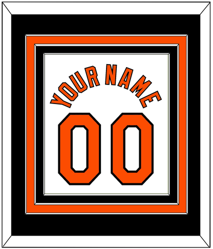 Baltimore Name & Number - Home White - Premier Tier 3