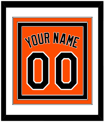 Baltimore Name & Number - Alternate Orange - Premier Tier 1