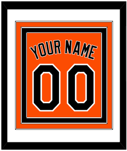 Baltimore Name & Number - Alternate Orange - Triple Mat 1