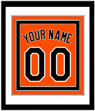 Baltimore Name & Number - Alternate Orange - Triple Mat 1