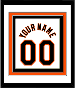 Baltimore Name & Number - Home White (1998-2003) - Triple Mat 1