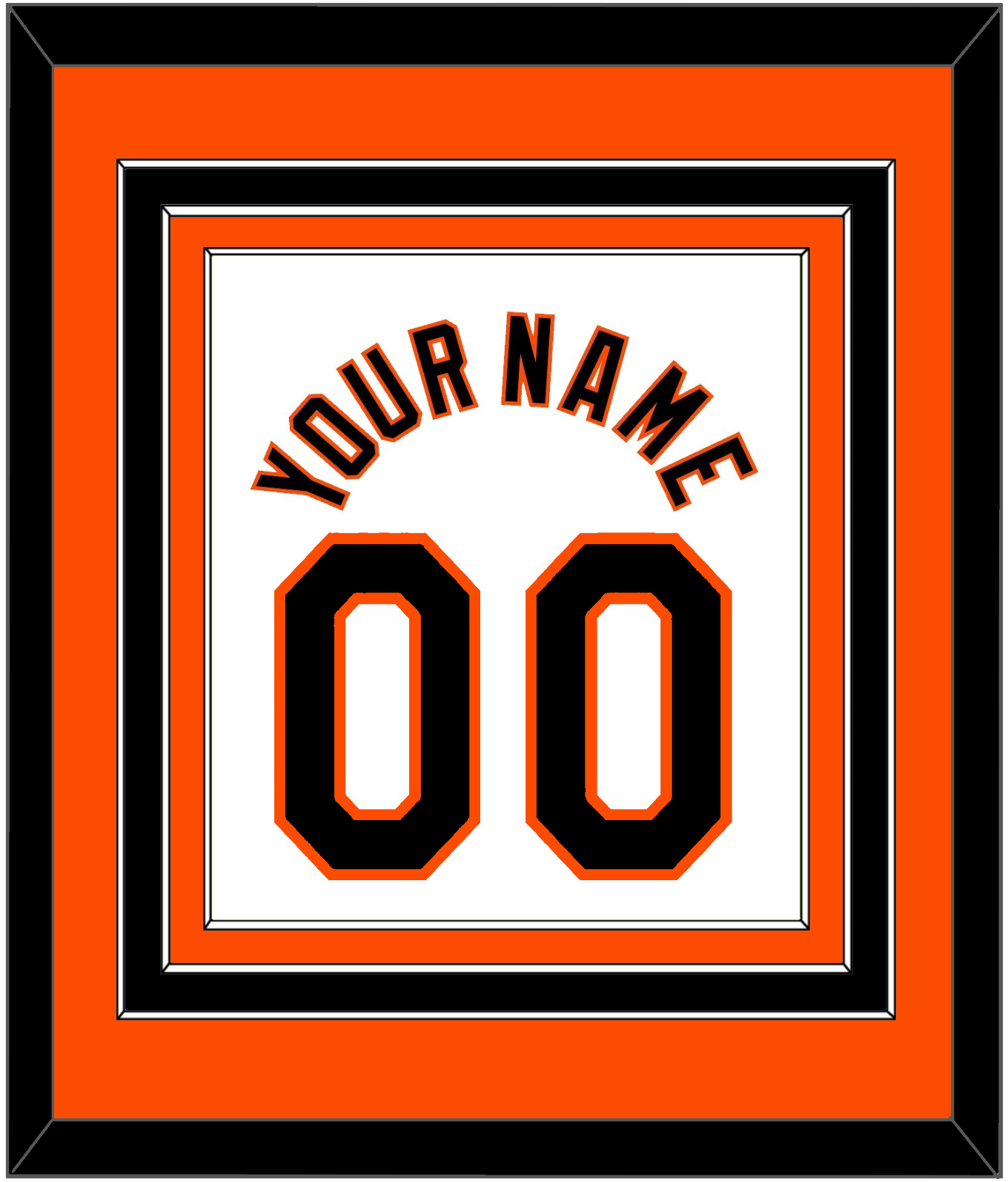 Baltimore Name & Number - Home White (1998-2003) - Premier Tier 2