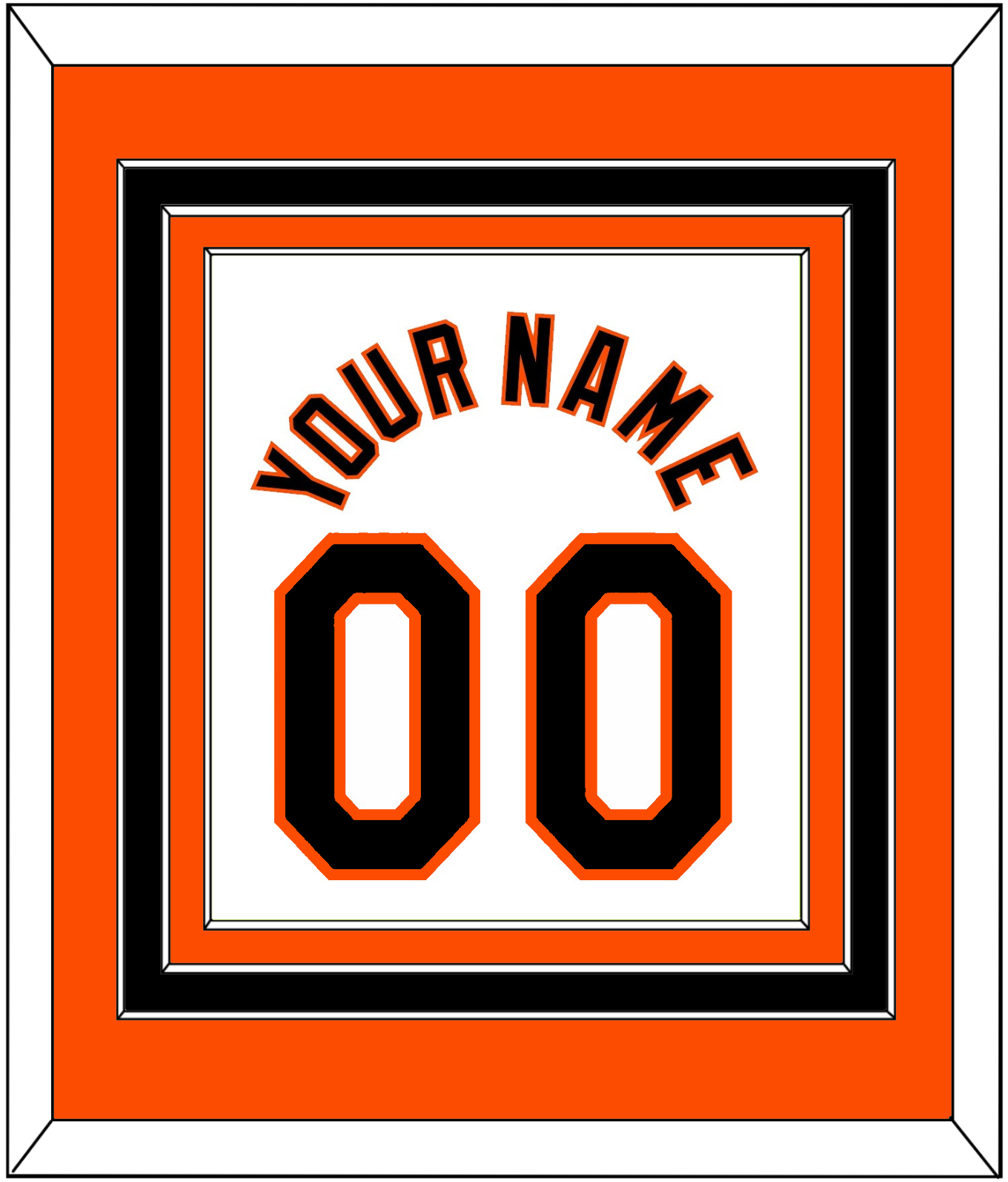 Baltimore Name & Number - Home White (1998-2003) - Premier Tier 2