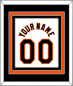 Baltimore Name & Number - Home White (1998-2003) - Triple Mat 3