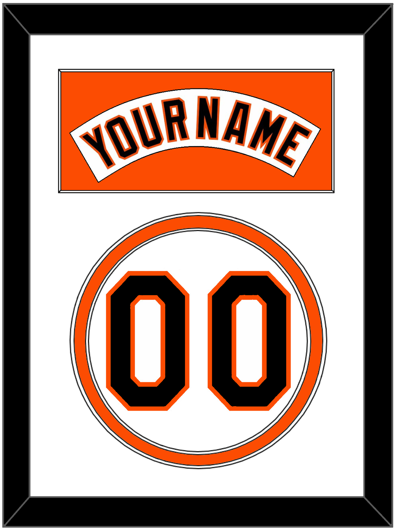 Baltimore Nameplate & Number - Home White (1995-1997) - Signature Tier 1
