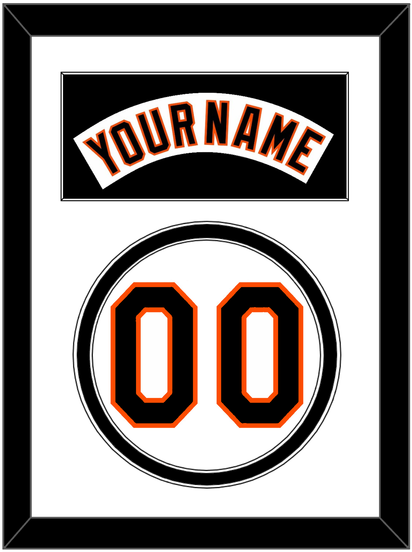 Baltimore Nameplate & Number - Home White (1995-1997) - Signature Tier 2