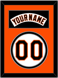 Baltimore Nameplate & Number - Home White (1995-1997) - Double Mat 3