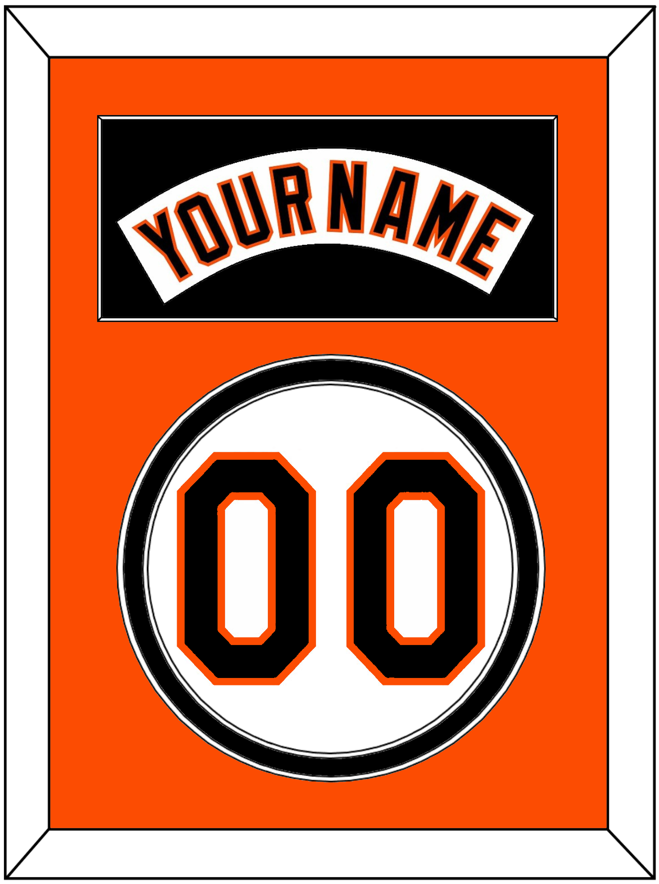 Baltimore Nameplate & Number - Home White (1995-1997) - Signature Tier 3
