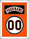 Baltimore Nameplate & Number - Home White (1995-1997) - Double Mat 3