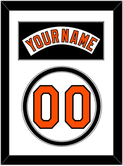 Baltimore Nameplate & Number - Home White (1978-1988) - Signature Tier 2