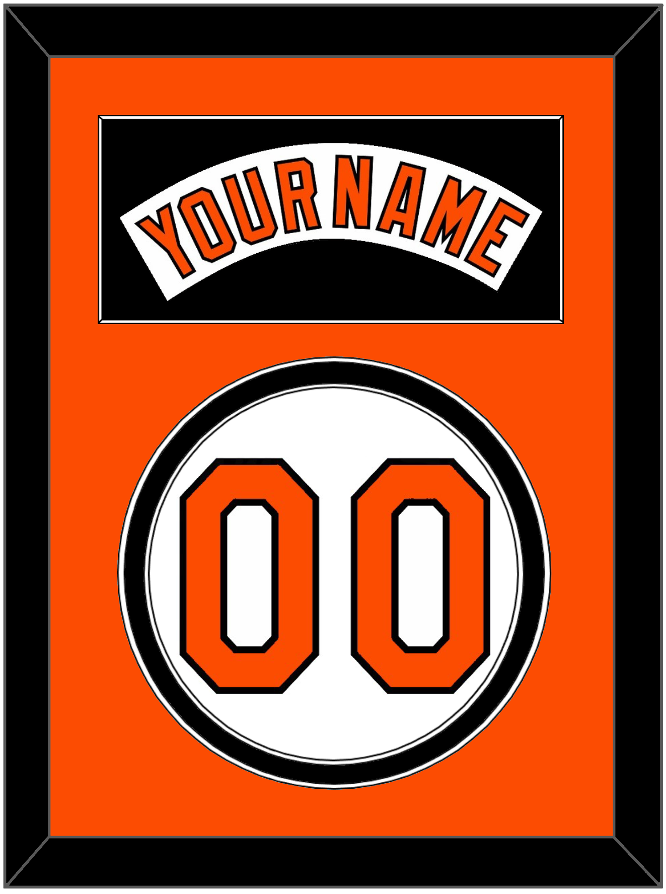 Baltimore Nameplate & Number - Home White (1978-1988) - Signature Tier 3