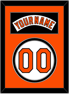 Baltimore Nameplate & Number - Home White (1978-1988) - Double Mat 3