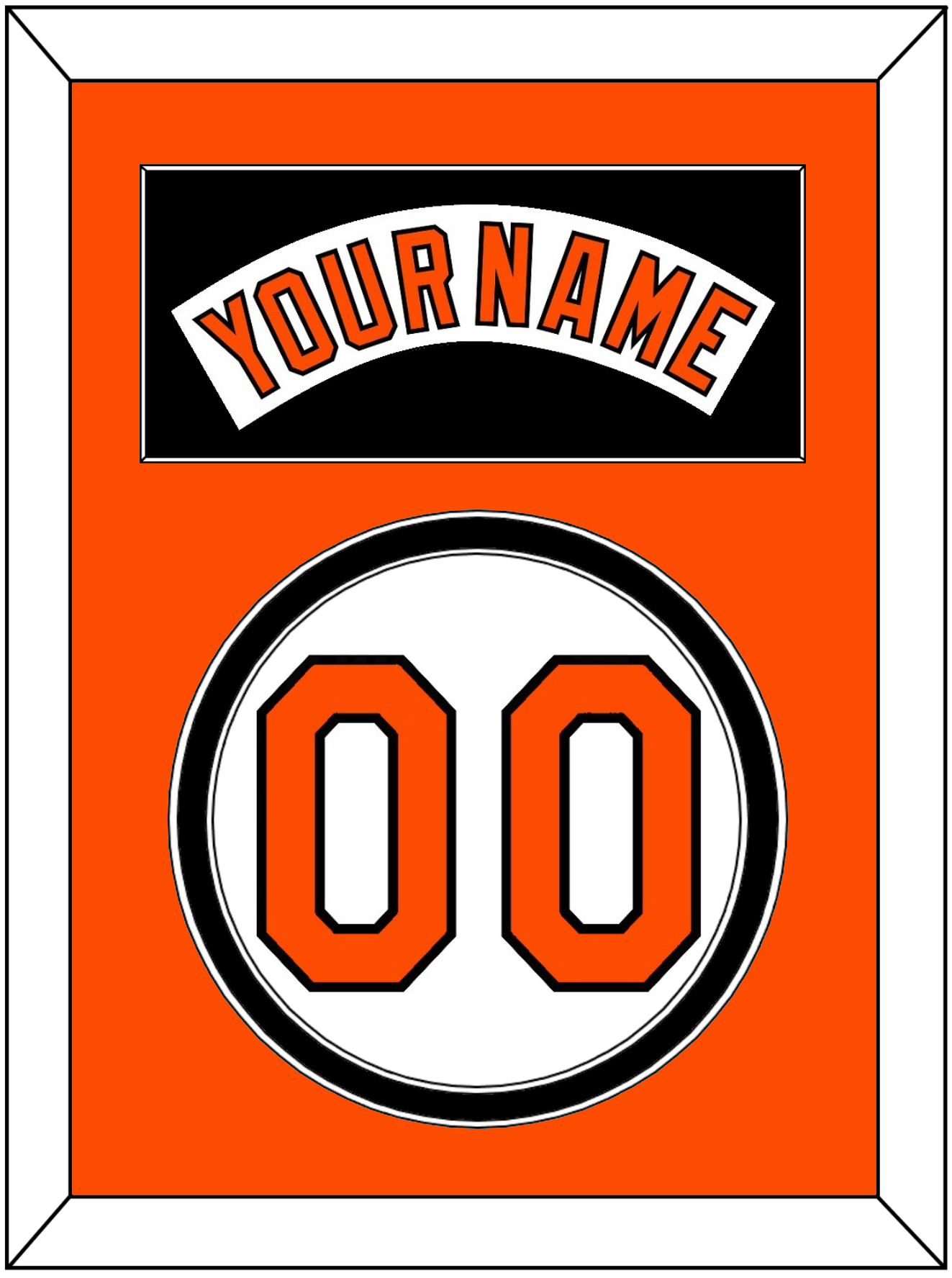 Baltimore Nameplate & Number - Home White (1978-1988) - Signature Tier 3