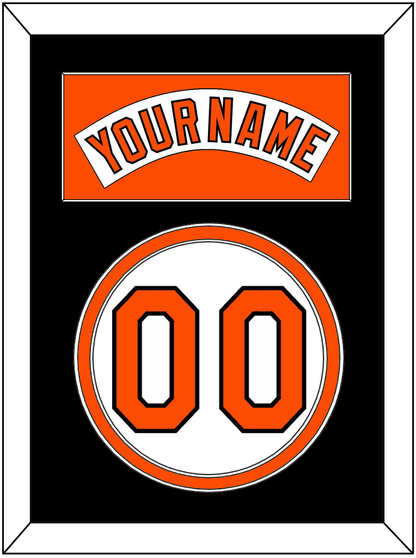 Baltimore Nameplate & Number - Home White (1978-1988) - Signature Tier 4