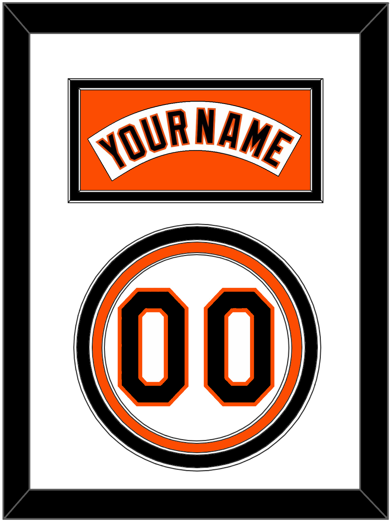 Baltimore Nameplate & Number - Home White (1995-1997) - Premier Tier 1