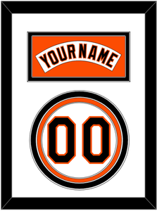 Baltimore Nameplate & Number - Home White (1995-1997) - Triple Mat 1