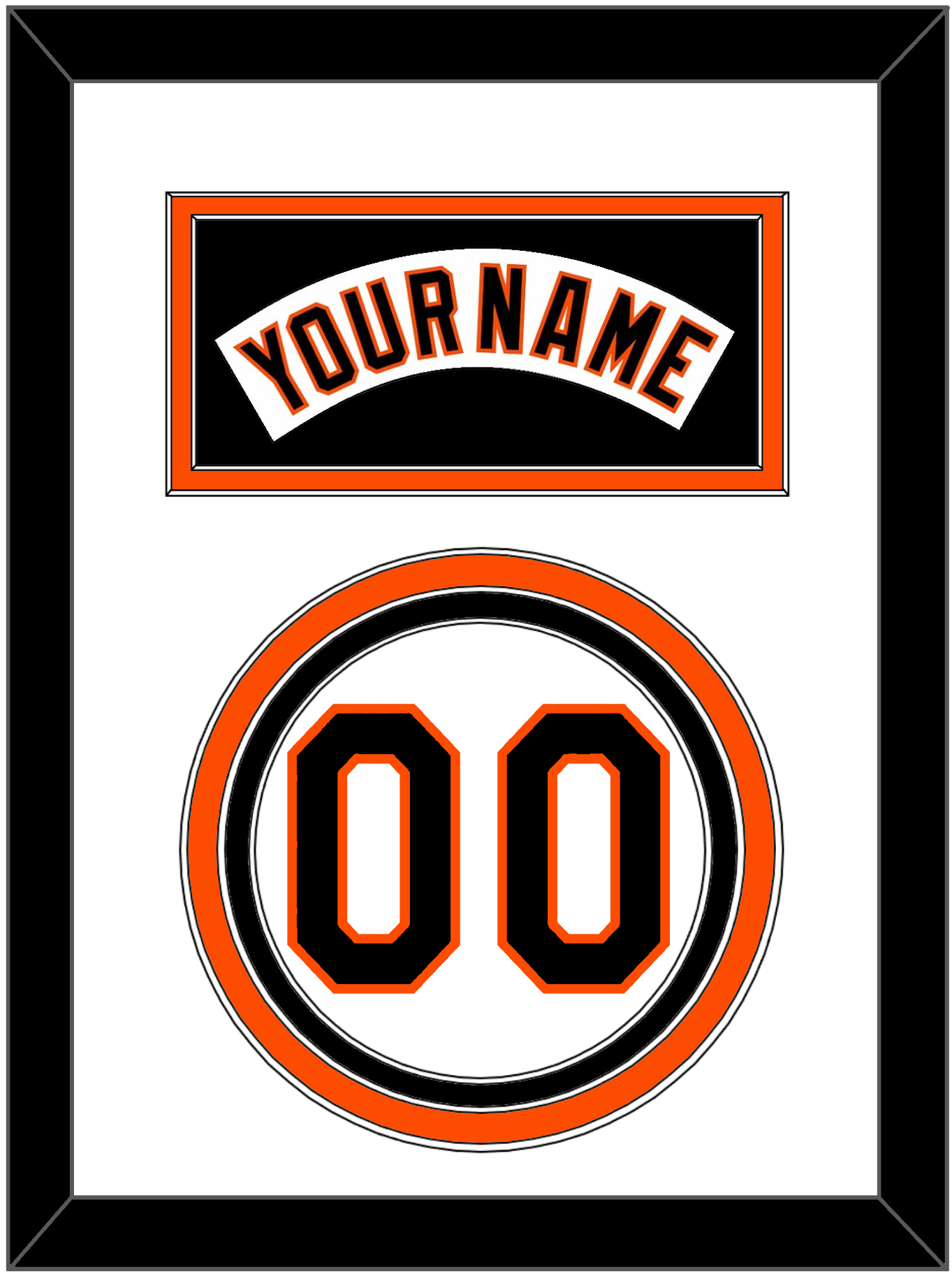 Baltimore Nameplate & Number - Home White (1995-1997) - Premier Tier 2