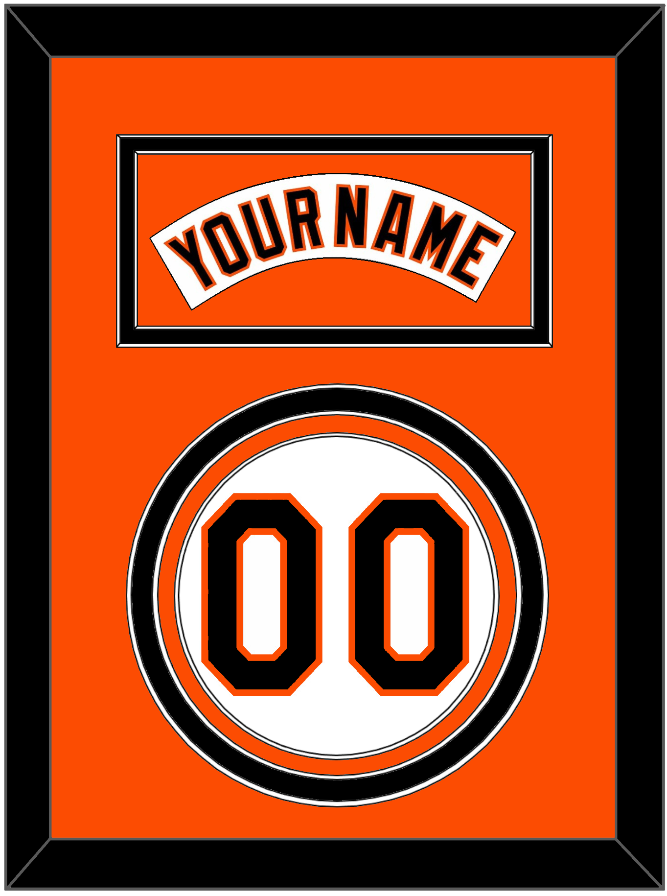 Baltimore Nameplate & Number - Home White (1995-1997) - Premier Tier 3