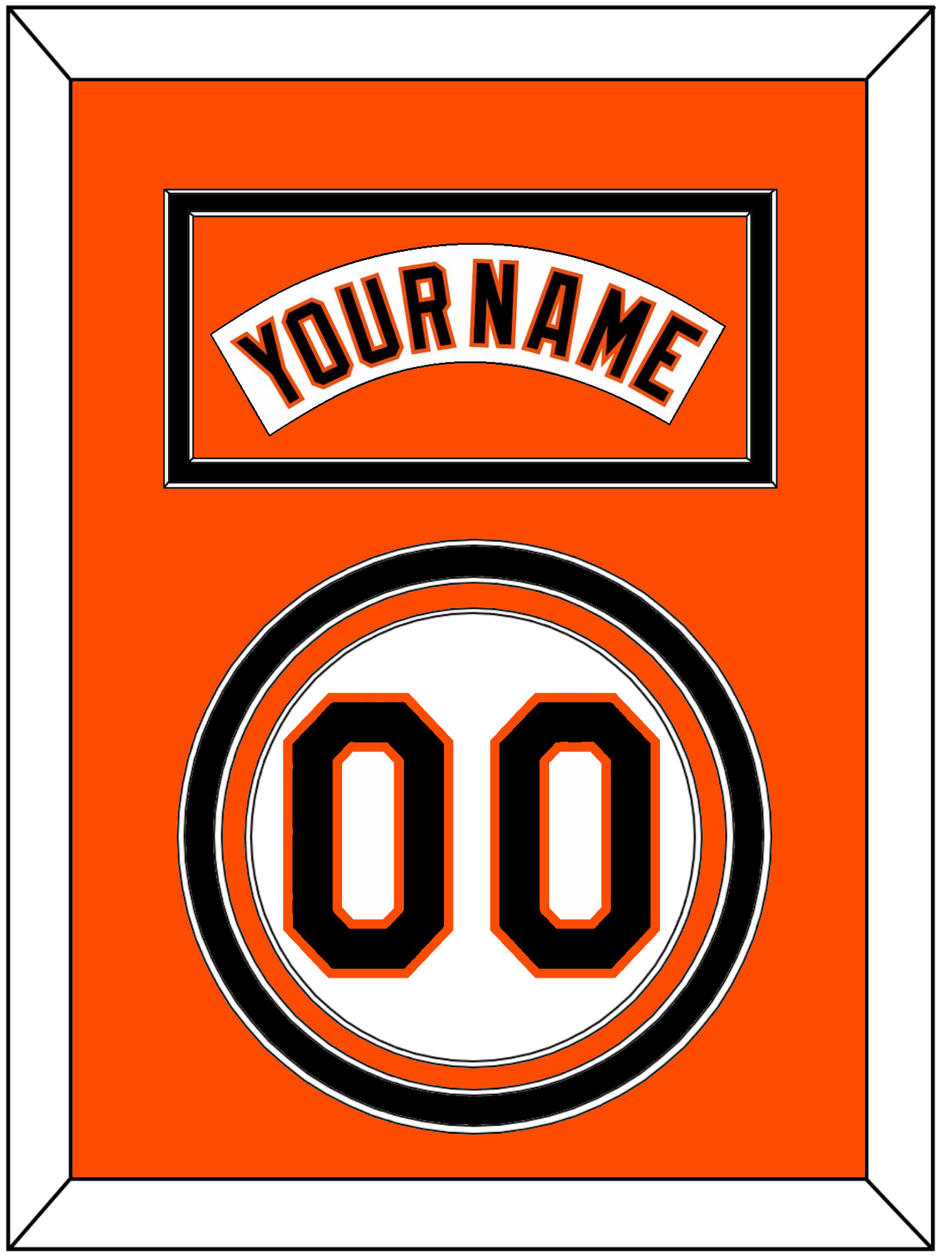 Baltimore Nameplate & Number - Home White (1995-1997) - Premier Tier 3