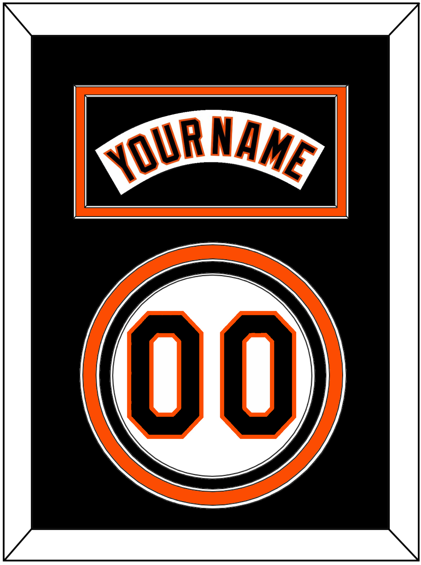 Baltimore Nameplate & Number - Home White (1995-1997) - Premier Tier 4