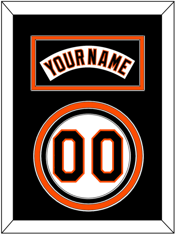 Baltimore Nameplate & Number - Home White (1995-1997) - Triple Mat 4