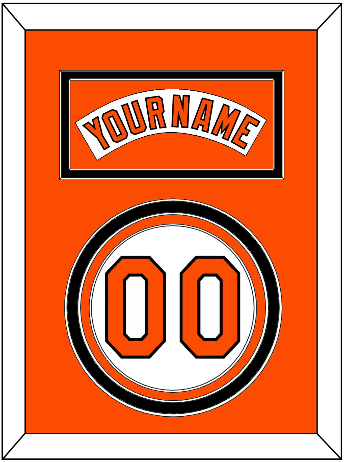 Baltimore Nameplate & Number - Home White (1978-1988) - Premier Tier 3