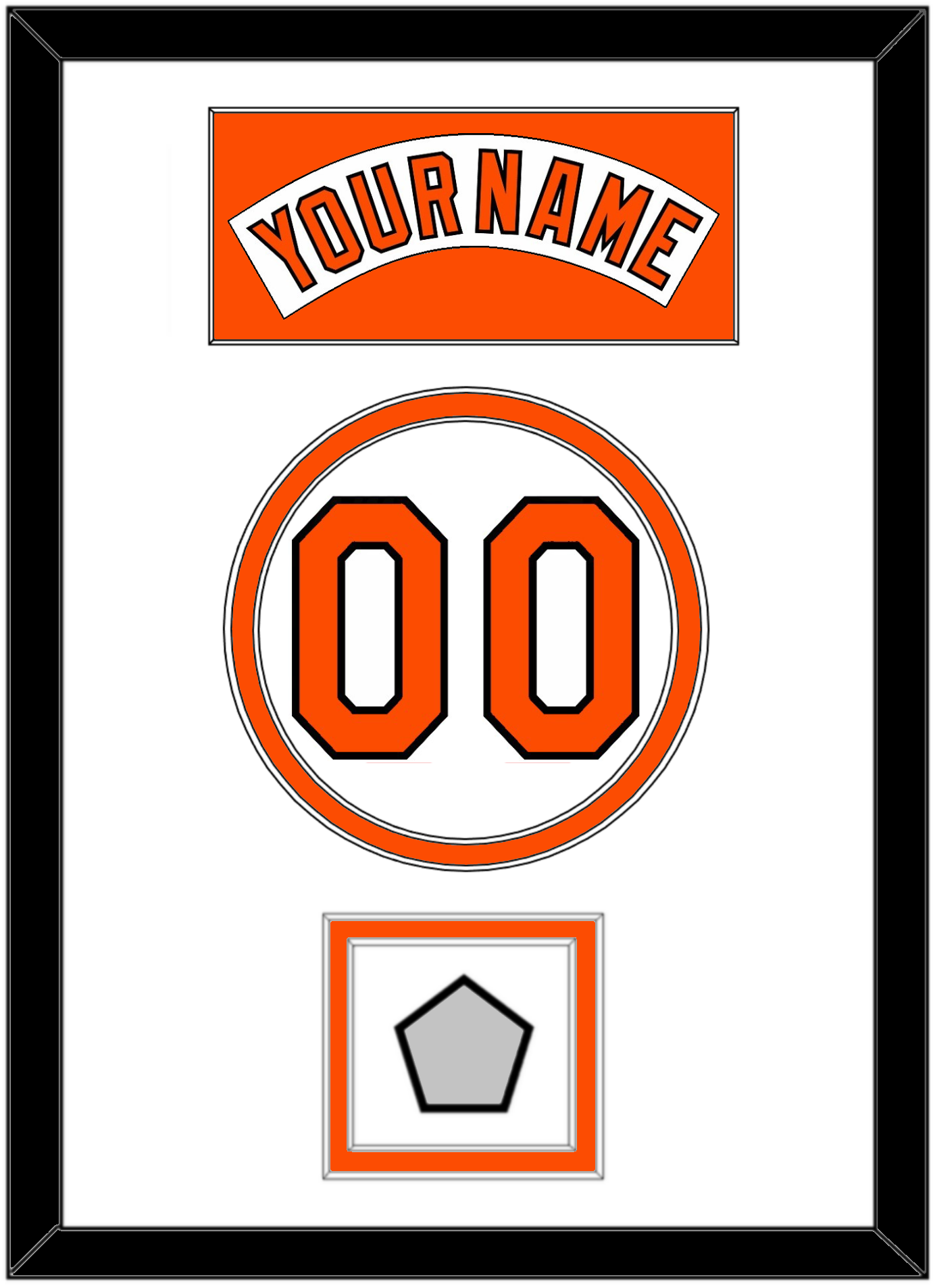 Baltimore Nameplate, Number & World Series Jersey Patch - Home White (1978-1988) - Signature Tier 1
